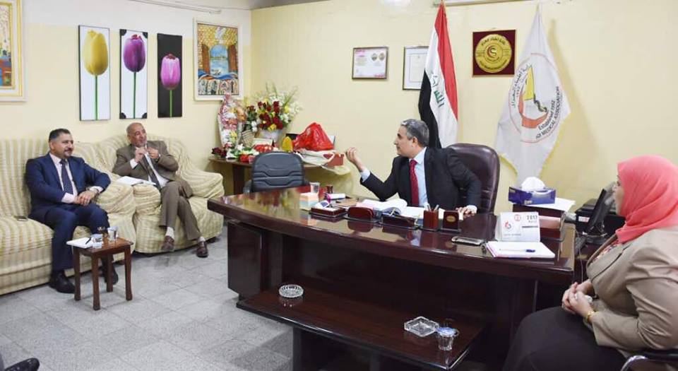 زيارة الدكتور احمد الرديني الى نقابة اطباء العراق