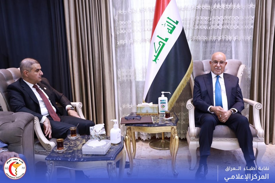مجلس نقابة أطباء العراق يزور معالي وزير الصحة