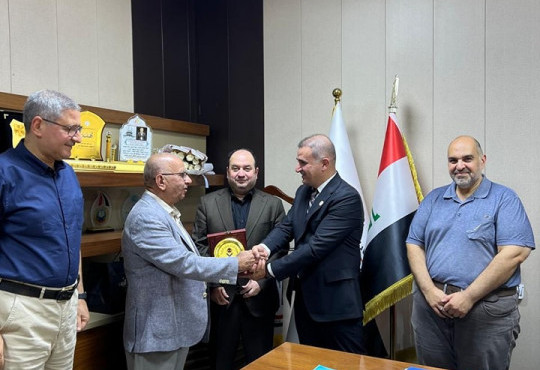 زار وفد من الهيئة الإدارية لجمعية أطباء العيون العراقية، برئاسة رئيس الجمعية الأستاذ الدكتور حمزة الماجدي