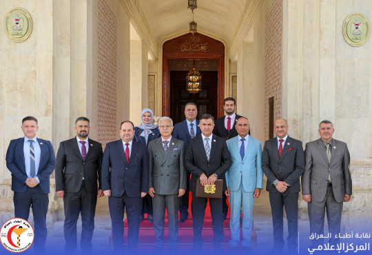 هنأ فخامة الرئيس الدكتور شبر وكافة أعضاء مجلس النقابة الجديد على انتخابهم